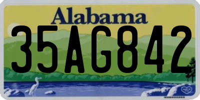 AL license plate 35AG842