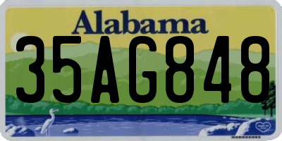AL license plate 35AG848