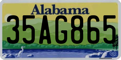 AL license plate 35AG865