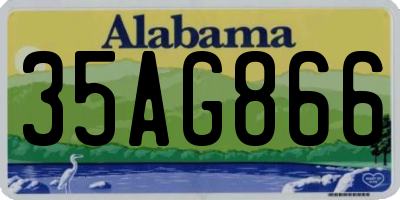 AL license plate 35AG866