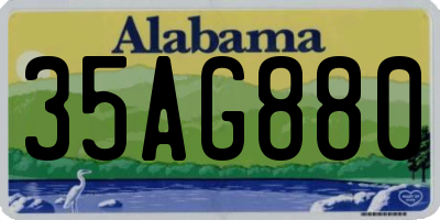 AL license plate 35AG880