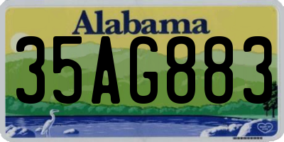 AL license plate 35AG883