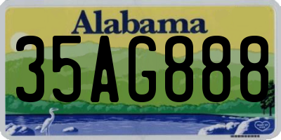 AL license plate 35AG888