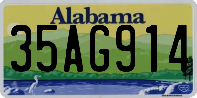 AL license plate 35AG914