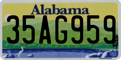 AL license plate 35AG959