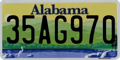 AL license plate 35AG970