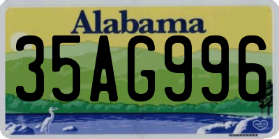 AL license plate 35AG996