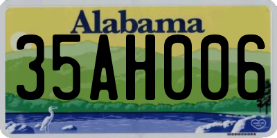 AL license plate 35AH006
