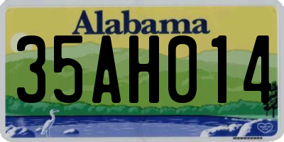 AL license plate 35AH014