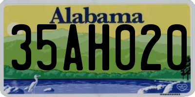 AL license plate 35AH020