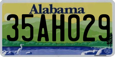 AL license plate 35AH029