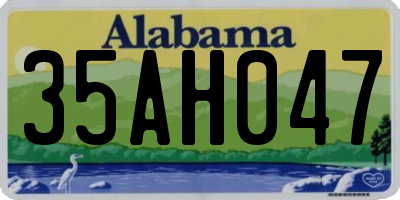 AL license plate 35AH047
