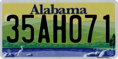 AL license plate 35AH071