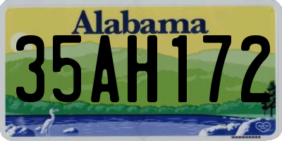 AL license plate 35AH172