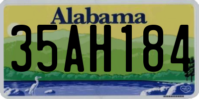 AL license plate 35AH184