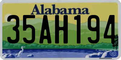AL license plate 35AH194