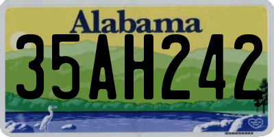 AL license plate 35AH242