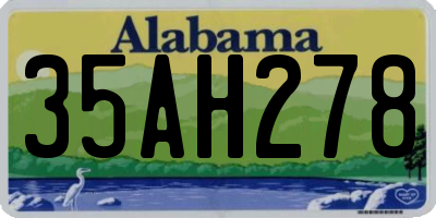 AL license plate 35AH278