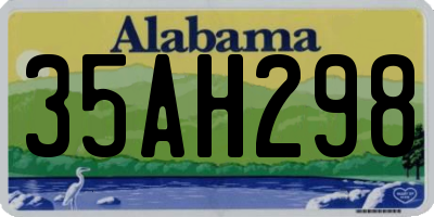 AL license plate 35AH298