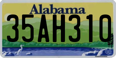 AL license plate 35AH310