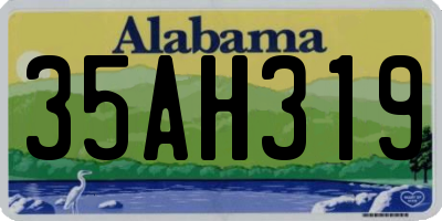 AL license plate 35AH319