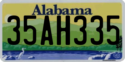 AL license plate 35AH335