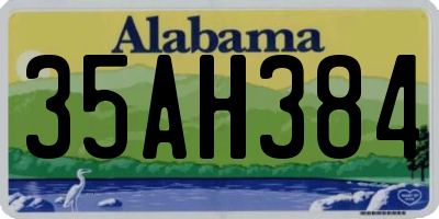 AL license plate 35AH384