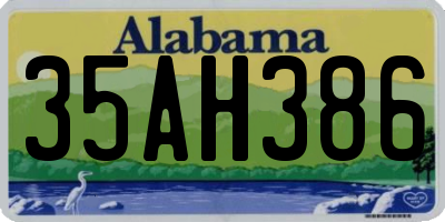 AL license plate 35AH386