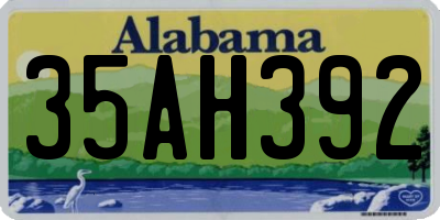 AL license plate 35AH392