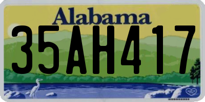 AL license plate 35AH417