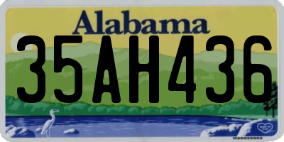 AL license plate 35AH436