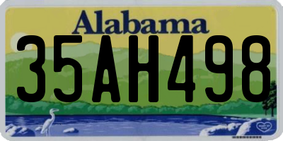 AL license plate 35AH498