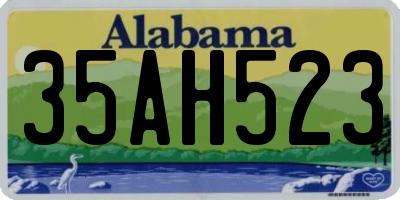 AL license plate 35AH523