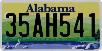 AL license plate 35AH541