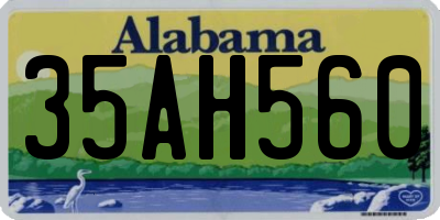 AL license plate 35AH560