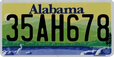 AL license plate 35AH678