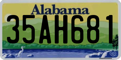 AL license plate 35AH681