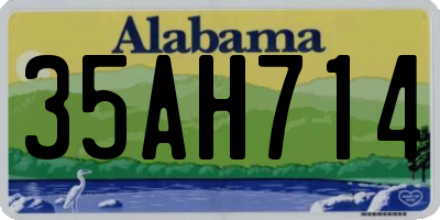 AL license plate 35AH714