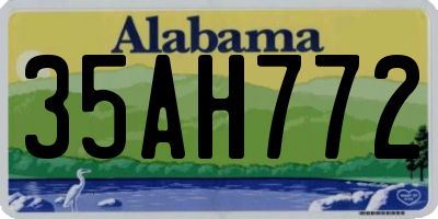 AL license plate 35AH772