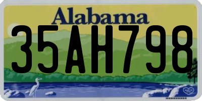 AL license plate 35AH798