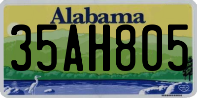 AL license plate 35AH805