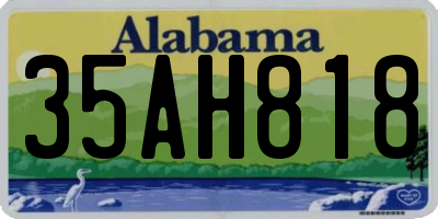AL license plate 35AH818