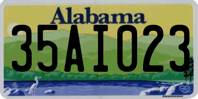 AL license plate 35AI023