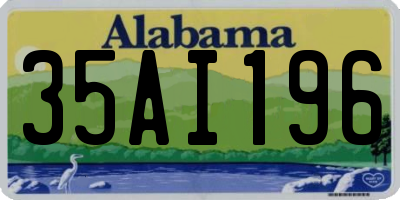 AL license plate 35AI196