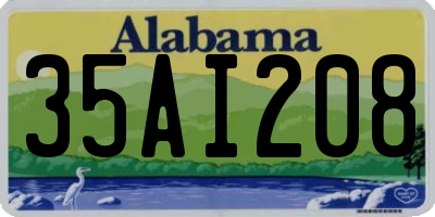 AL license plate 35AI208