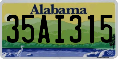 AL license plate 35AI315