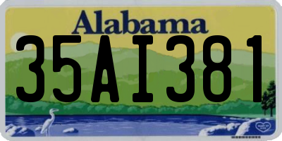 AL license plate 35AI381