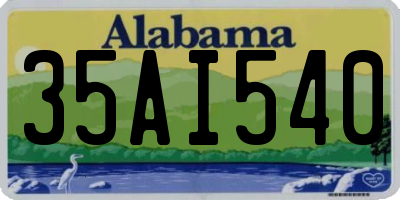 AL license plate 35AI540