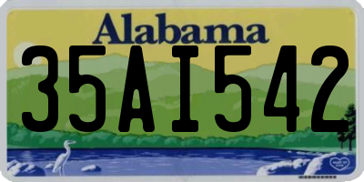 AL license plate 35AI542