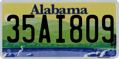 AL license plate 35AI809